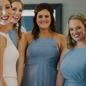 Azazie Dusty Blue sz 12 formal long dress